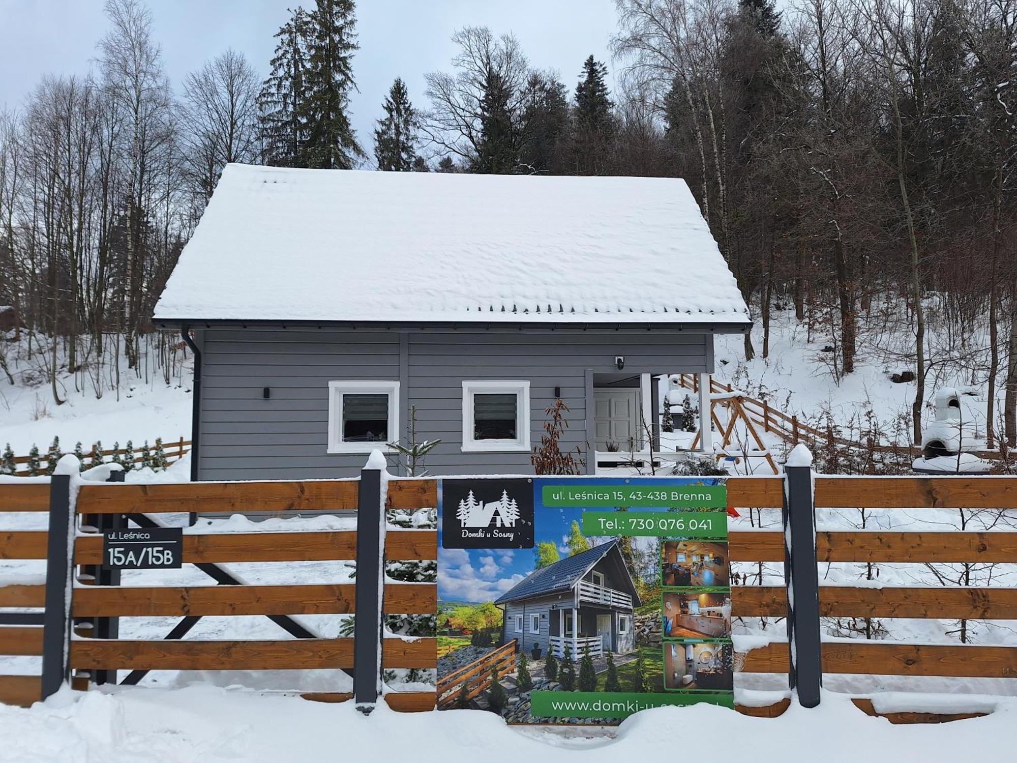 Domki U Sosny - Nowoczesne Domki Na Wylacznosc, Spokojna Okolica Blisko Lasu I Szlaku, 1,2 Km Od Centrum Brennej Brenna Exterior photo